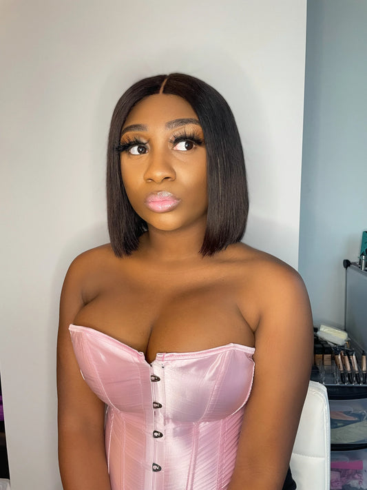 Glueless Bob Closure 4x4 Wig (Transparent Lace)